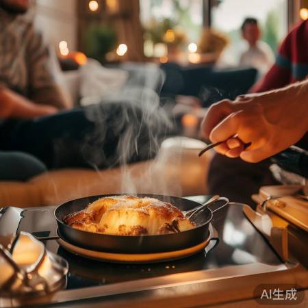 集成灶做热糖糕,生活美好瞬间