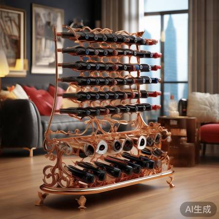 周末家居,铜酒架品味