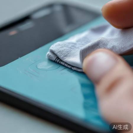 擦拭指纹模块，勿用硬布。