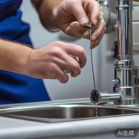 细铁丝清管，小心别戳破