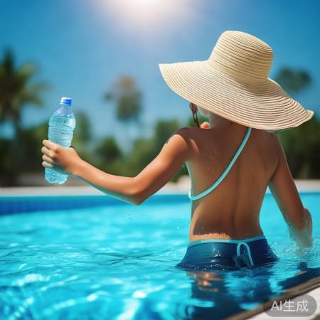 夏日游泳防晒补水