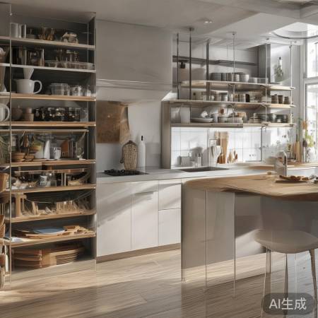 碗筷摆放留空间