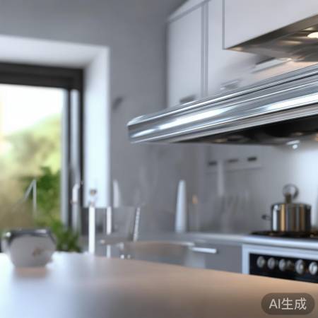 铝箔风管光滑亮丽，提升厨房品质