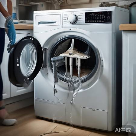 洗衣机不转?检查排水泵滤网