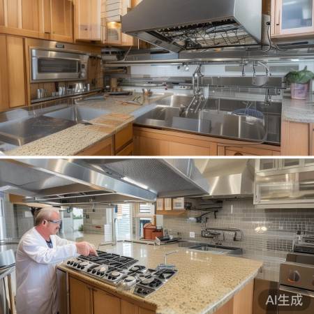 组装检查,油烟机启动