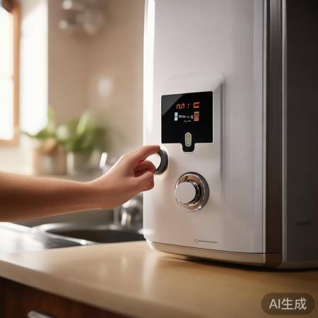 打开热水器,调温度