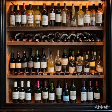 酒柜规划，分类整齐