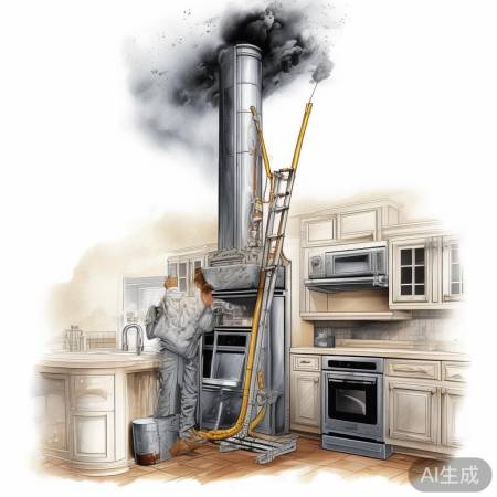 烟道需定期清理，保持排烟顺畅