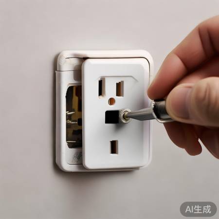 轻松拧螺丝，卸下插座盖。