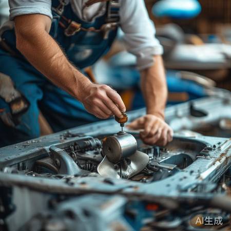 装回波轮，紧固螺丝