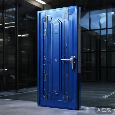 星月神青色防盗门，安全坚固。