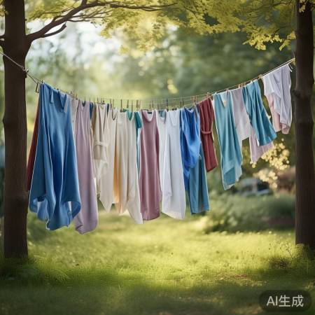 晾衣有技巧，阴凉通风后晒。
