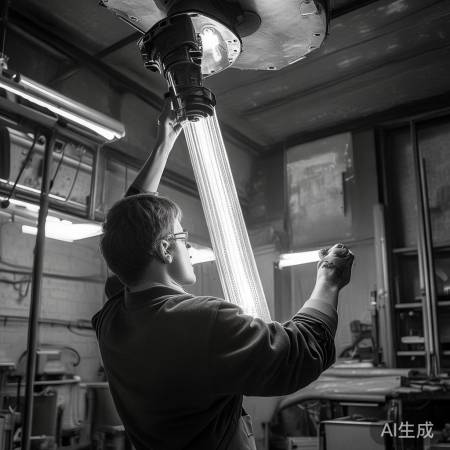 小心拆发热灯管