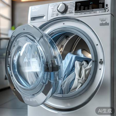 “洗衣机自过滤，洗得更干净”