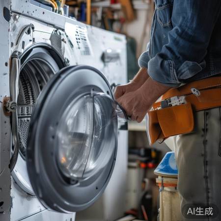 洗衣机外壳螺丝拆卸