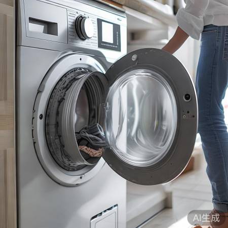 检查洗衣机，清理杂物