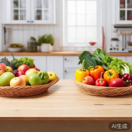 “水果勿与蔬菜同放，易衰老。”