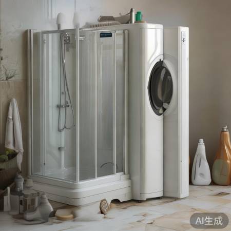 淋浴房洗衣机不搭调