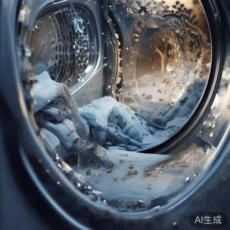 衣物残留+洗衣机污垢招菌蛆