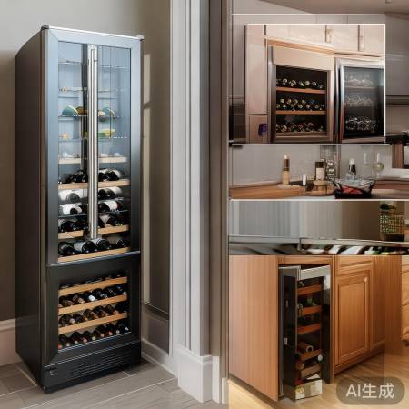红酒柜类型多样，空间适用性不同