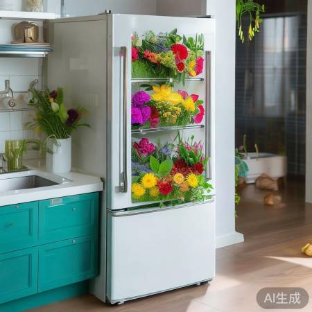 冰箱变风景，绿植添生机