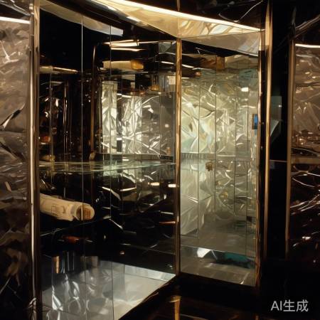 酒柜巧用反光增亮