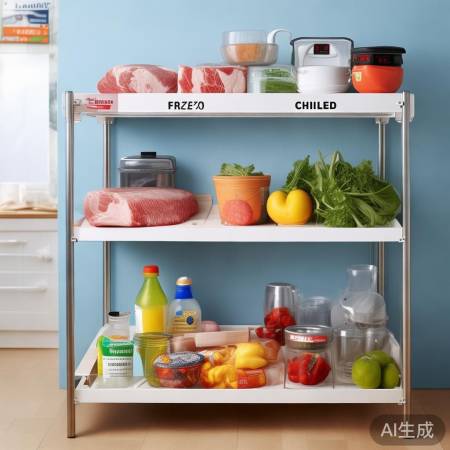 食物分类存放，保证新鲜。