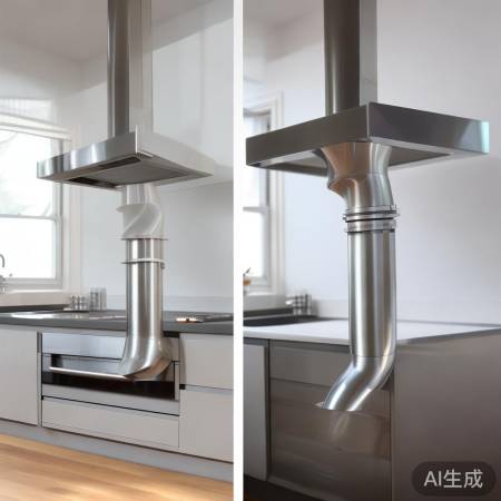 集成灶排烟口，弯头还是直通？