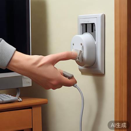 拔插电源先关机，保护电视电路