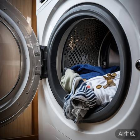 洗衣机盖子下异物排查