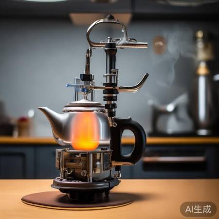 电茶壶底部固定加热棒