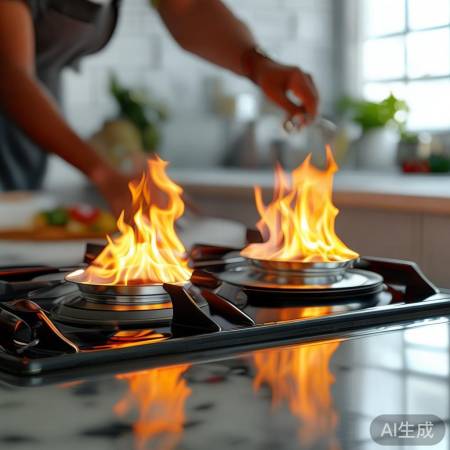 燃气灶猛火烹饪新体验