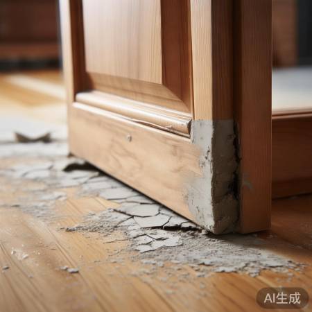 门边密封条老化，易导致门关不严