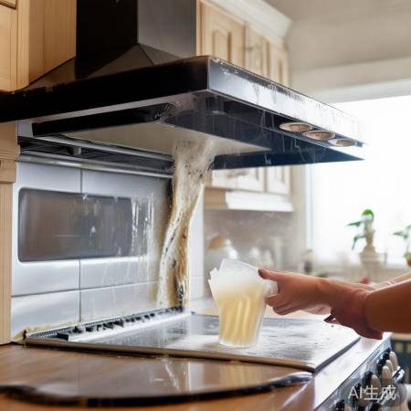 “醋苏打清洁油烟机”