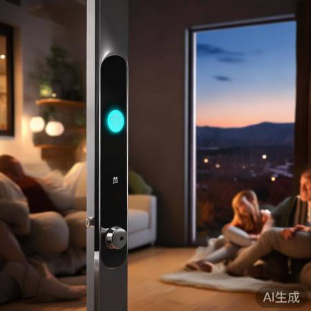 “智能指纹锁，便捷生活锁”