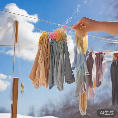 冬天晾衣小窍门：叠方块+柠檬水