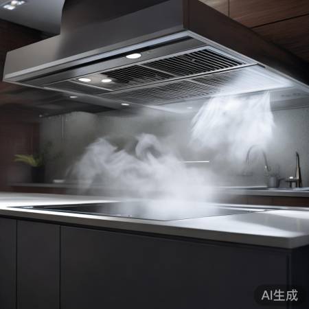 集成灶排风量大，排烟快