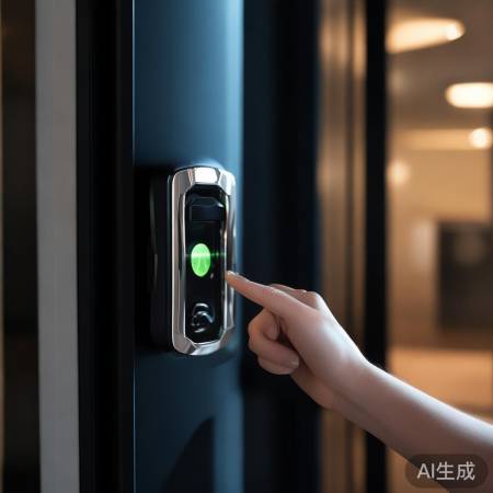 智能指纹锁，科幻开锁体验