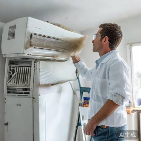 空调滤芯定期清洗