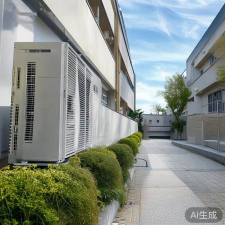 外机远离休息区,噪音影响小