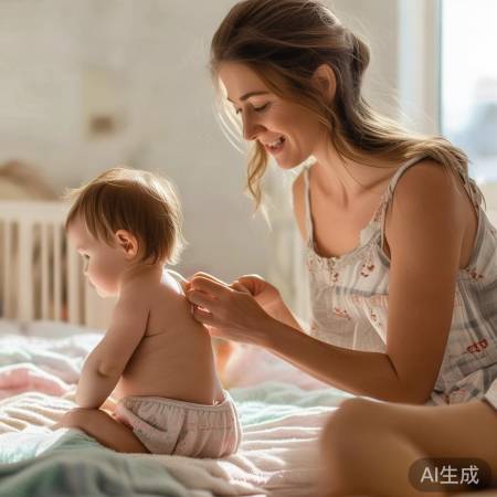 宝宝穿衣，背干为度