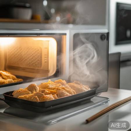 微波炉加热口水鸡