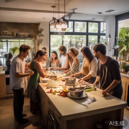 厨房温馨，烹饪乐享