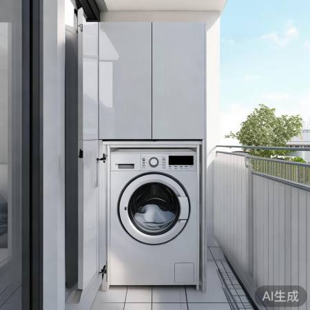 阳台洗衣机烘干机一体省空间
