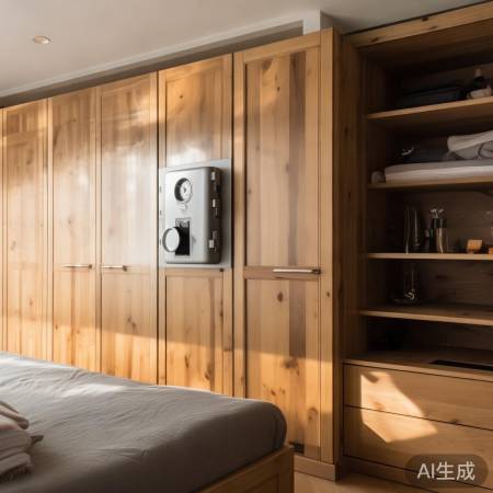 衣柜侧保险柜，生活态度体现。
