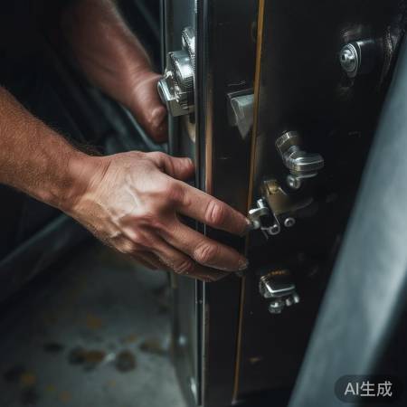 均匀用力关保险柜