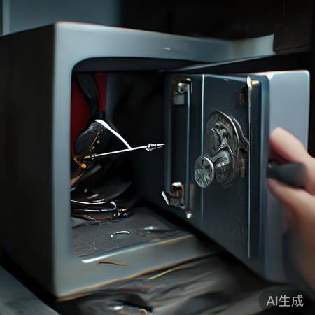 “检查保险柜内部零件是否卡住”