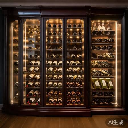 红酒柜灯光点缀美
