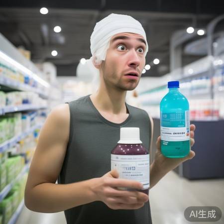 顾客碘伏磕头惊事