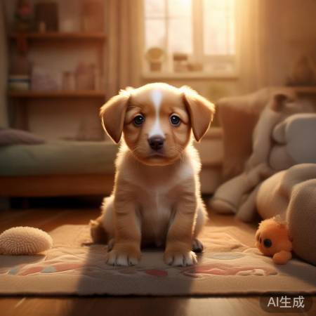 小狗放学寂寞，需关爱呵护